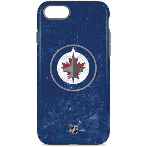 NHL Winnipeg Jets Distressed Logo iPhone Cases